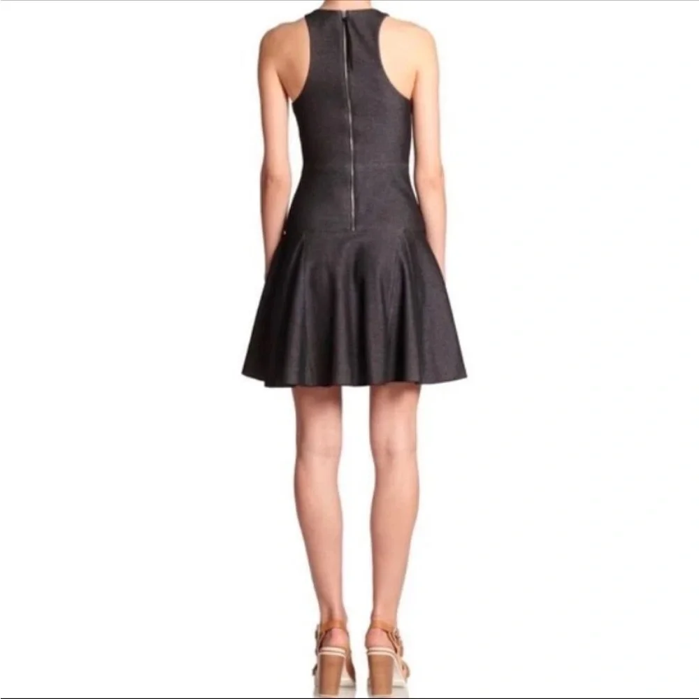 Rag & Bone Sleeveless Denim Mini Dress Size 4 Enigma Drop Waist Fit & Flare - Picture 5 of 12